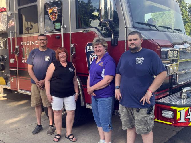 Elks help purchase radios for Howard Fire Co.